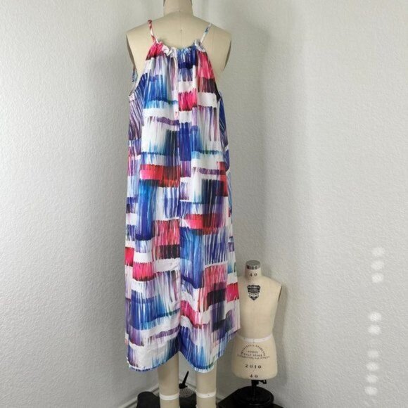 Anthro 'Sonora' Sachin + Babi Tie Dye Water Color Midi Dress - Picture 7 of 10
